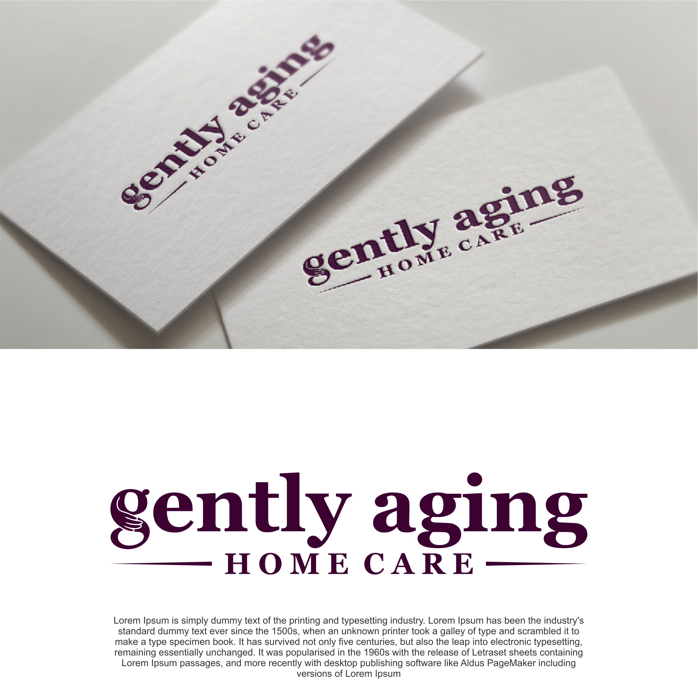 Logo Design by diego costa for Gently Aging Home Care, inc. | Design #36268708
