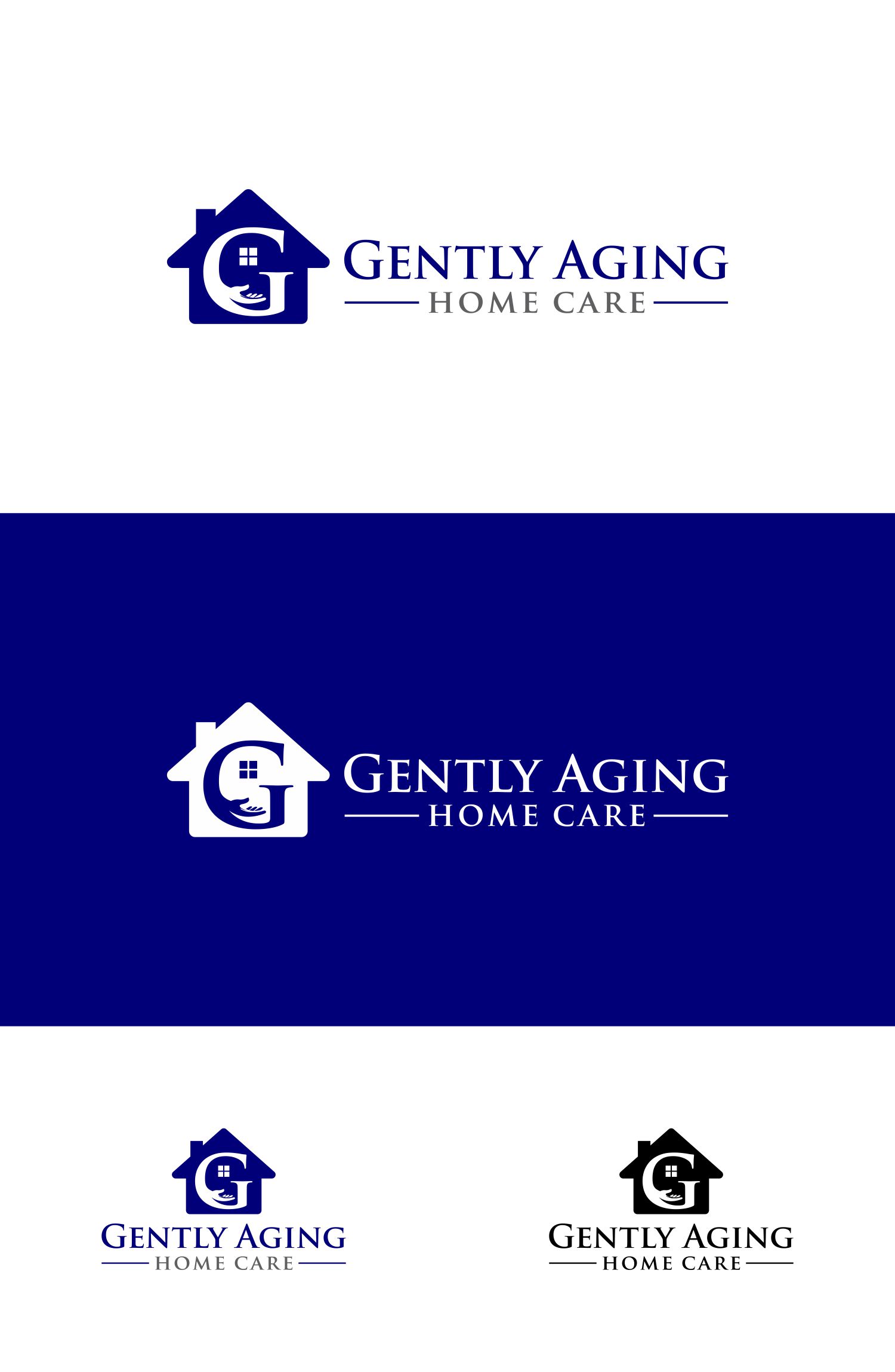 Logo Design by LordRam for Gently Aging Home Care, inc. | Design #36284256