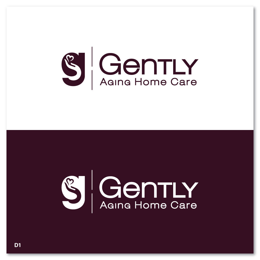 Logo Design by Sujit Banerjee for Gently Aging Home Care, inc. | Design #36270975