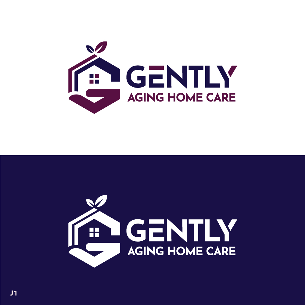 Logo Design by Sujit Banerjee for Gently Aging Home Care, inc. | Design #36270976