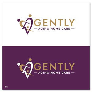 Logo Design by Sujit Banerjee for Gently Aging Home Care, inc. | Design: #36270978