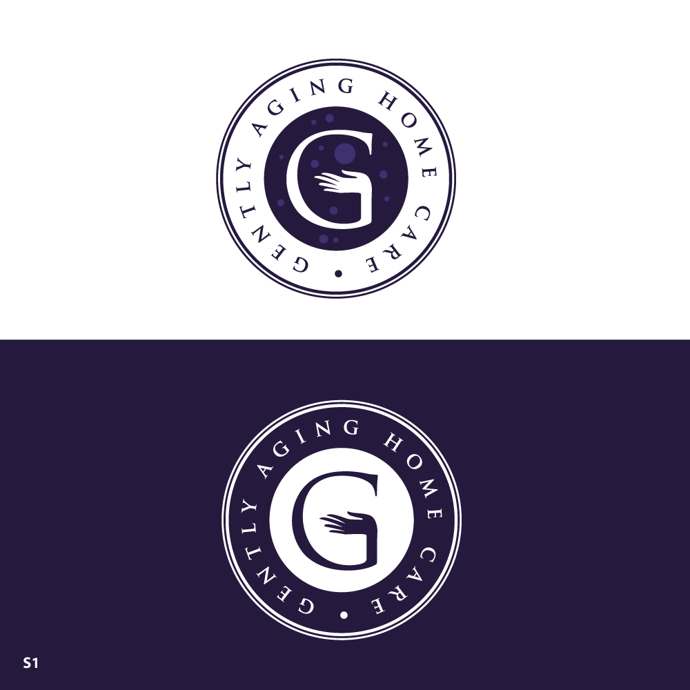 Logo Design by Sujit Banerjee for Gently Aging Home Care, inc. | Design #36270981