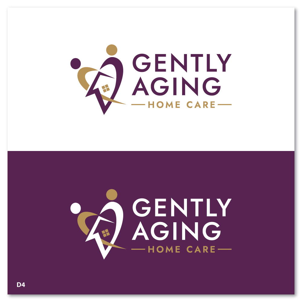 Logo Design by Sujit Banerjee for Gently Aging Home Care, inc. | Design #36275078