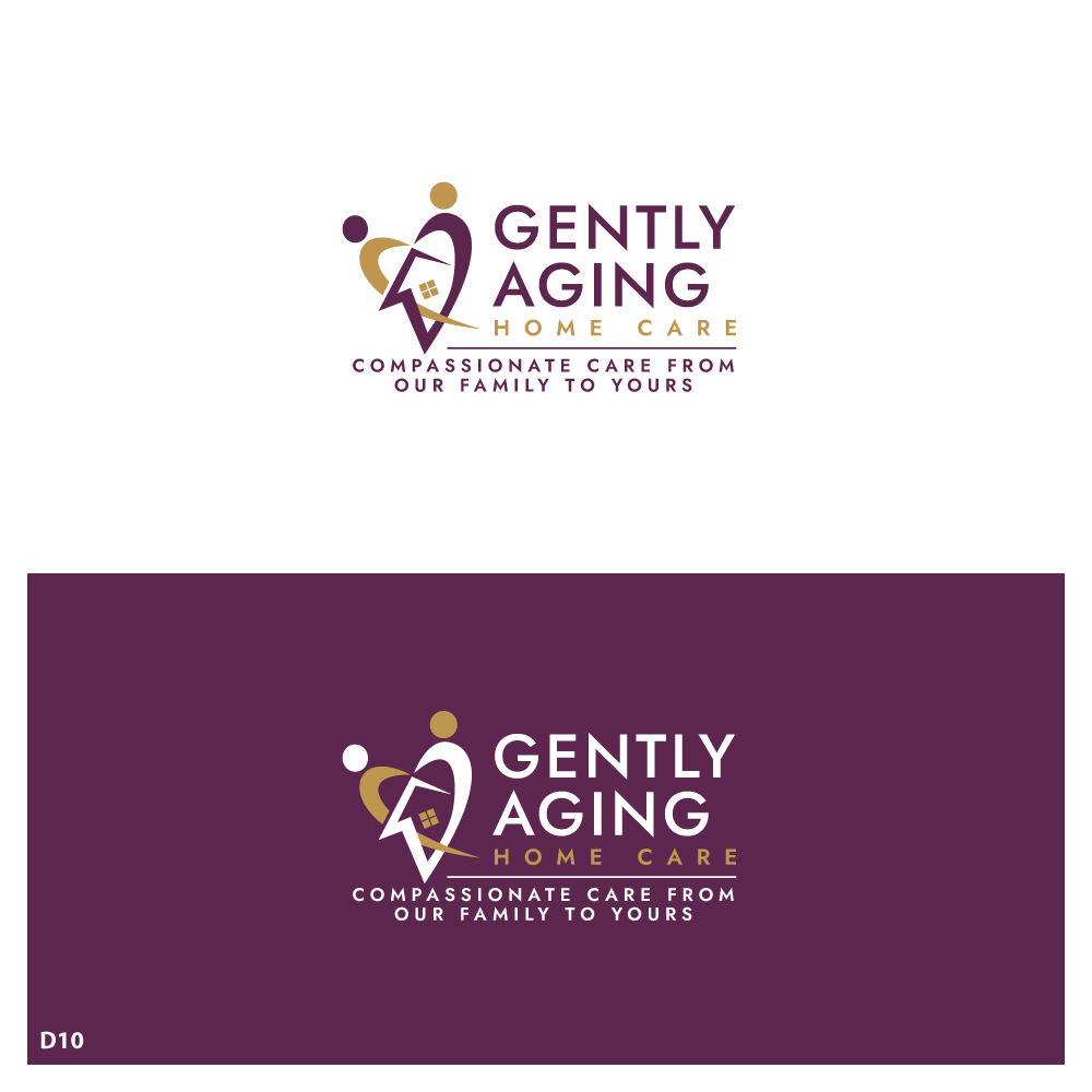 Diseño de Logo por Sujit Banerjee para Gently Aging Home Care, inc. | Diseño #36350818