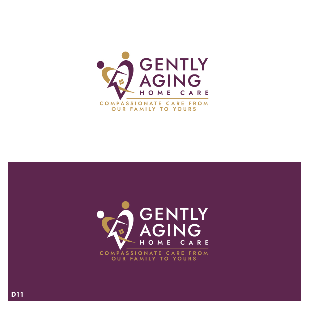 Diseño de Logo por Sujit Banerjee para Gently Aging Home Care, inc. | Diseño #36350819