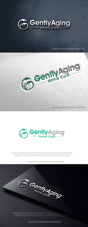 Logo Design by zebronicgraphic for Gently Aging Home Care, inc. | Design: #36270189