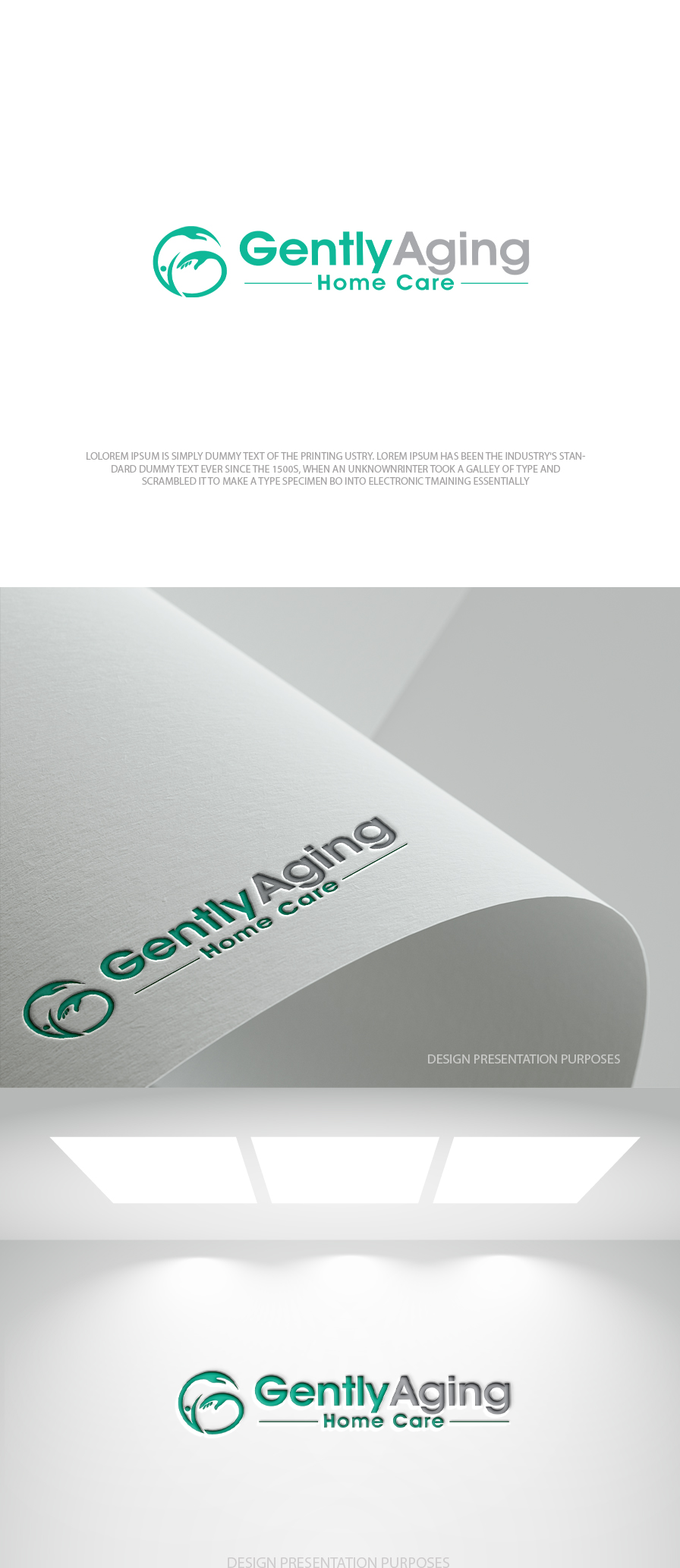 Logo Design by zebronicgraphic for Gently Aging Home Care, inc. | Design #36270190
