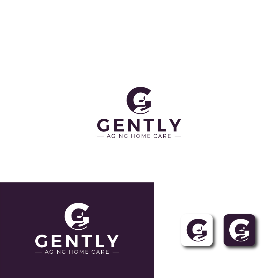 Logo Design by Maxo-Biz for Gently Aging Home Care, inc. | Design #36271073