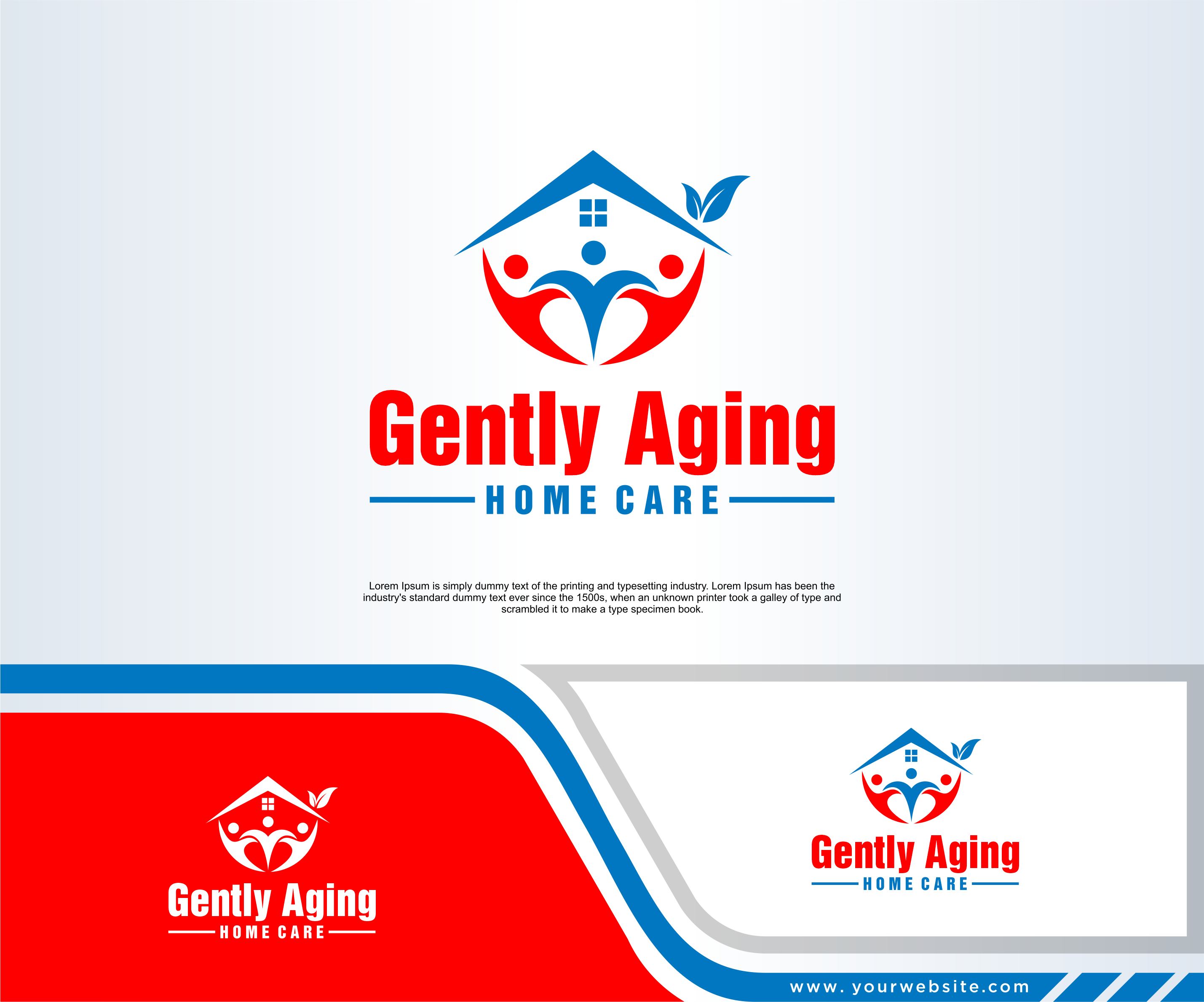 Logo Design by in creative for Gently Aging Home Care, inc. | Design #36267386