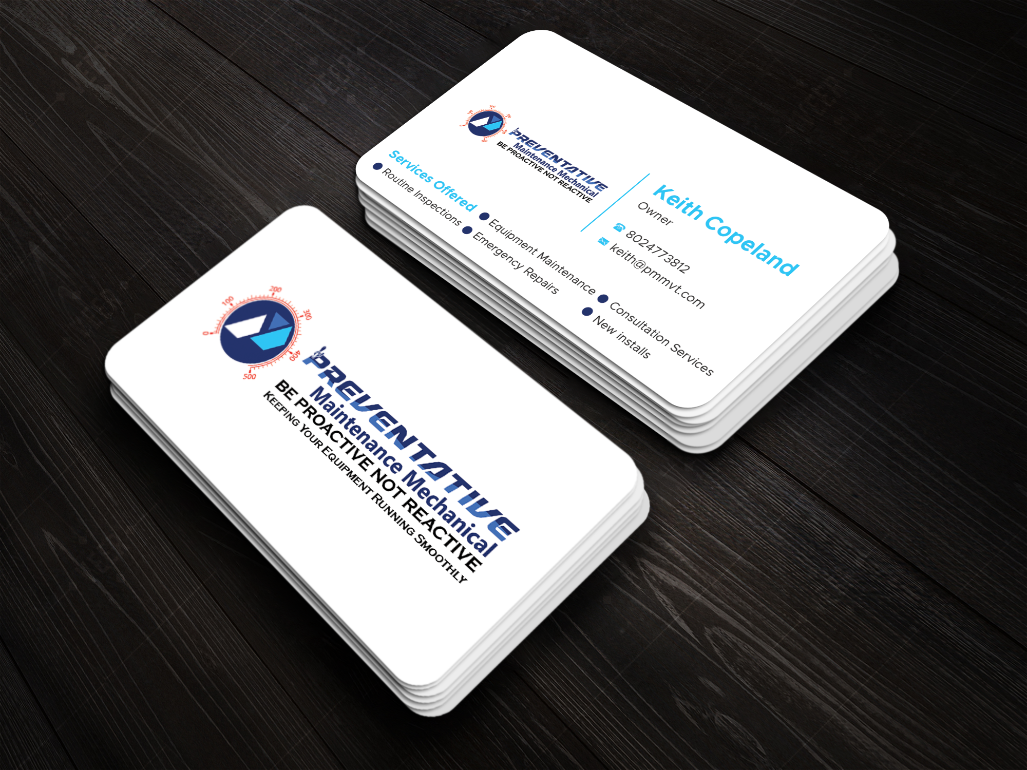 Business Card Design by Expert Bappy for Preventative maintinance mechanical | Design #36267544