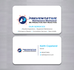 Diseño de Tarjeta de Presentación por Expert Bappy para Preventative maintinance mechanical | Diseño: #36267613