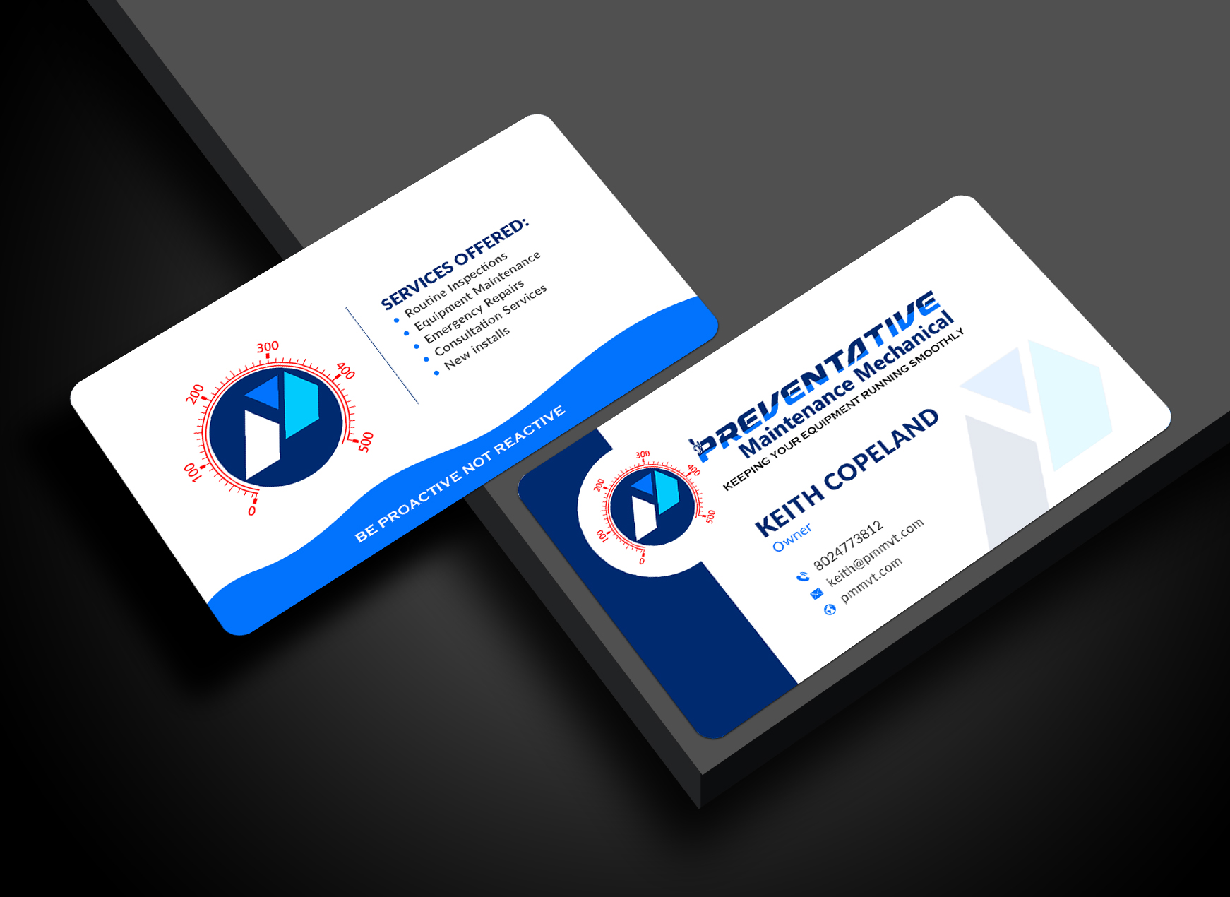 Design de Carte de Visite par Sun Moon Graphic Designer pour Preventative maintinance mechanical | Design #36268171