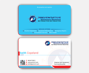 Diseño de Tarjeta de Presentación por DesignerShahadat para Preventative maintinance mechanical | Diseño: #36270210