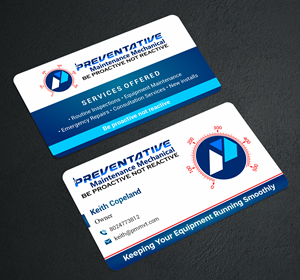 Diseño de Tarjeta de Presentación por j_graphic para Preventative maintinance mechanical | Diseño: #36268018