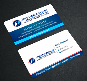 Diseño de Tarjeta de Presentación por j_graphic para Preventative maintinance mechanical | Diseño: #36268026