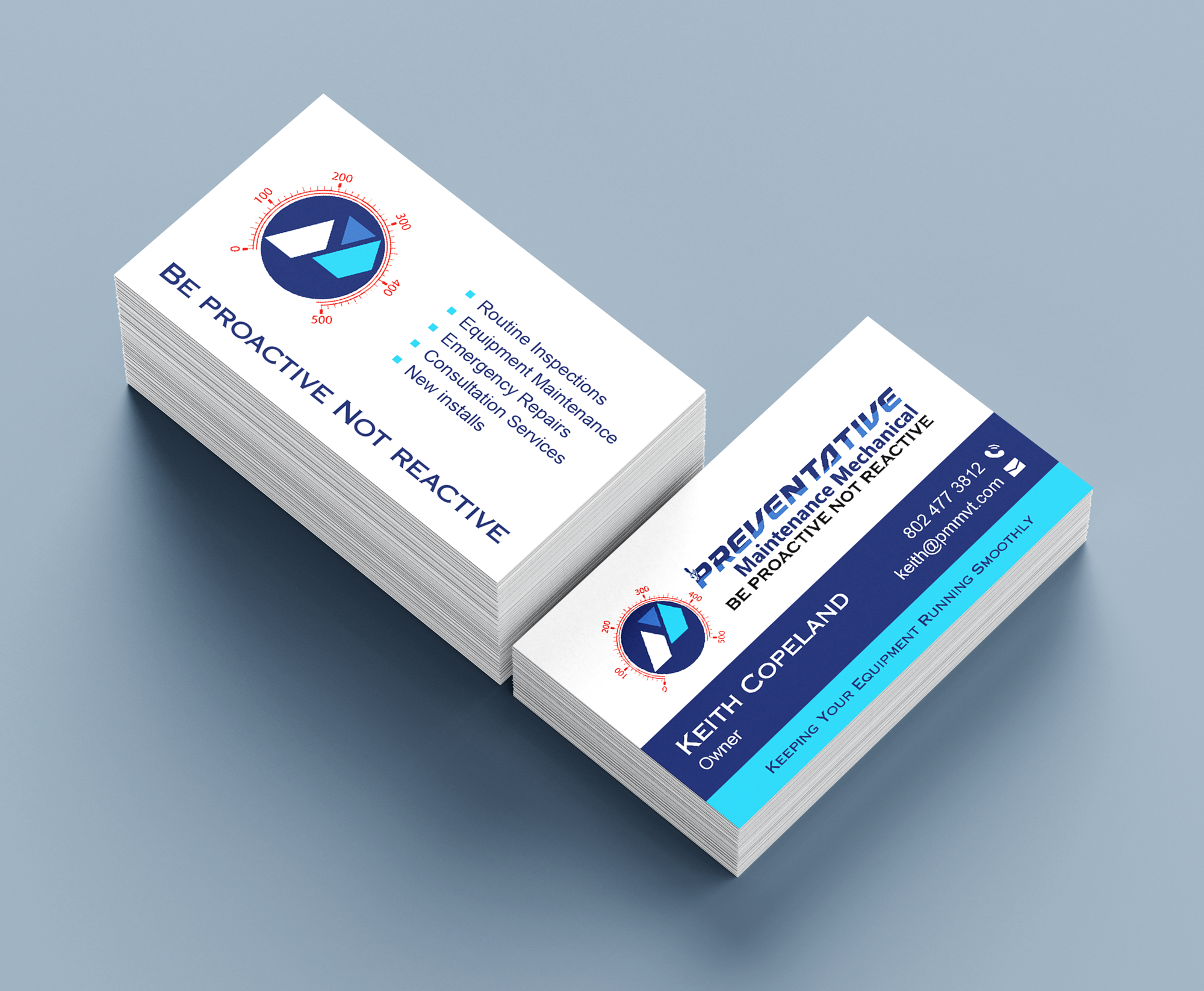 Business Card Design by JK18 for Preventative maintinance mechanical | Design #36267992