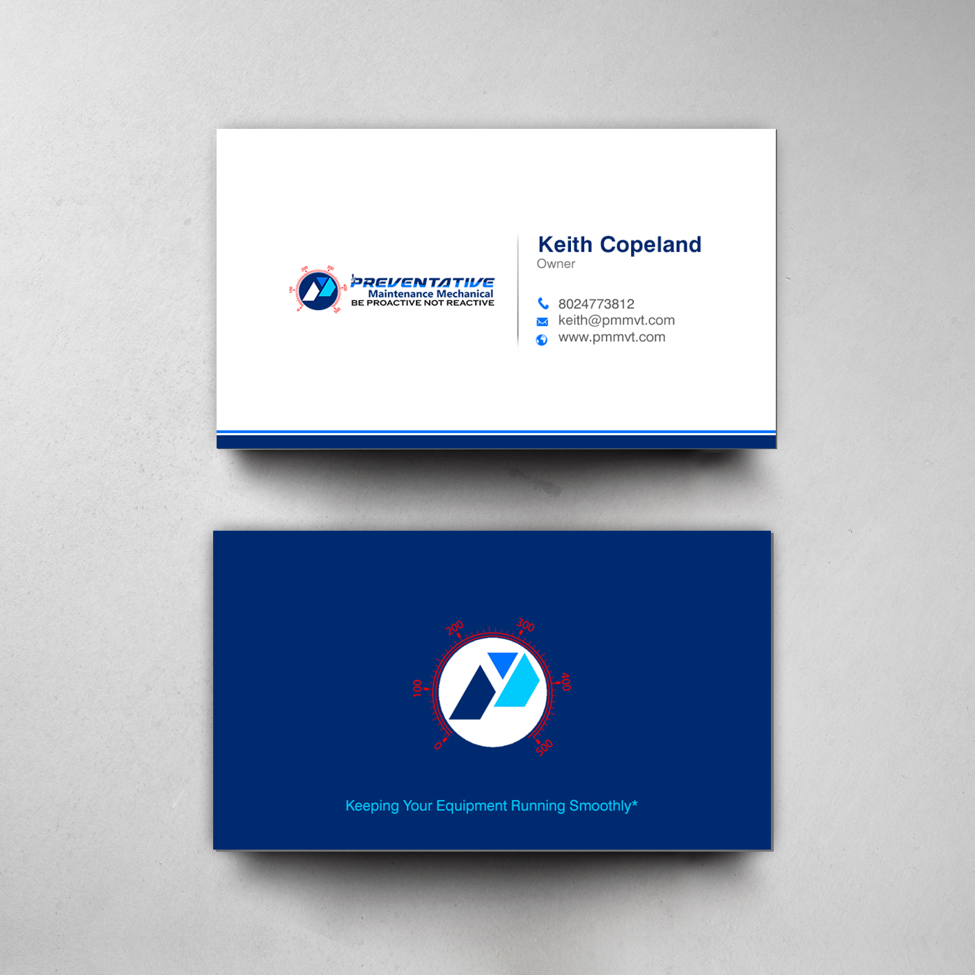Business Card Design by chandrayaan.creative for Preventative maintinance mechanical | Design #36270309
