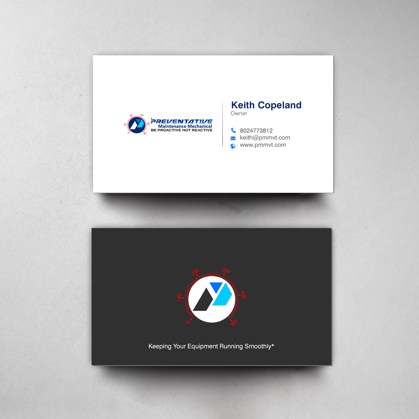 Business Card Design by chandrayaan.creative for Preventative maintinance mechanical | Design #36270310