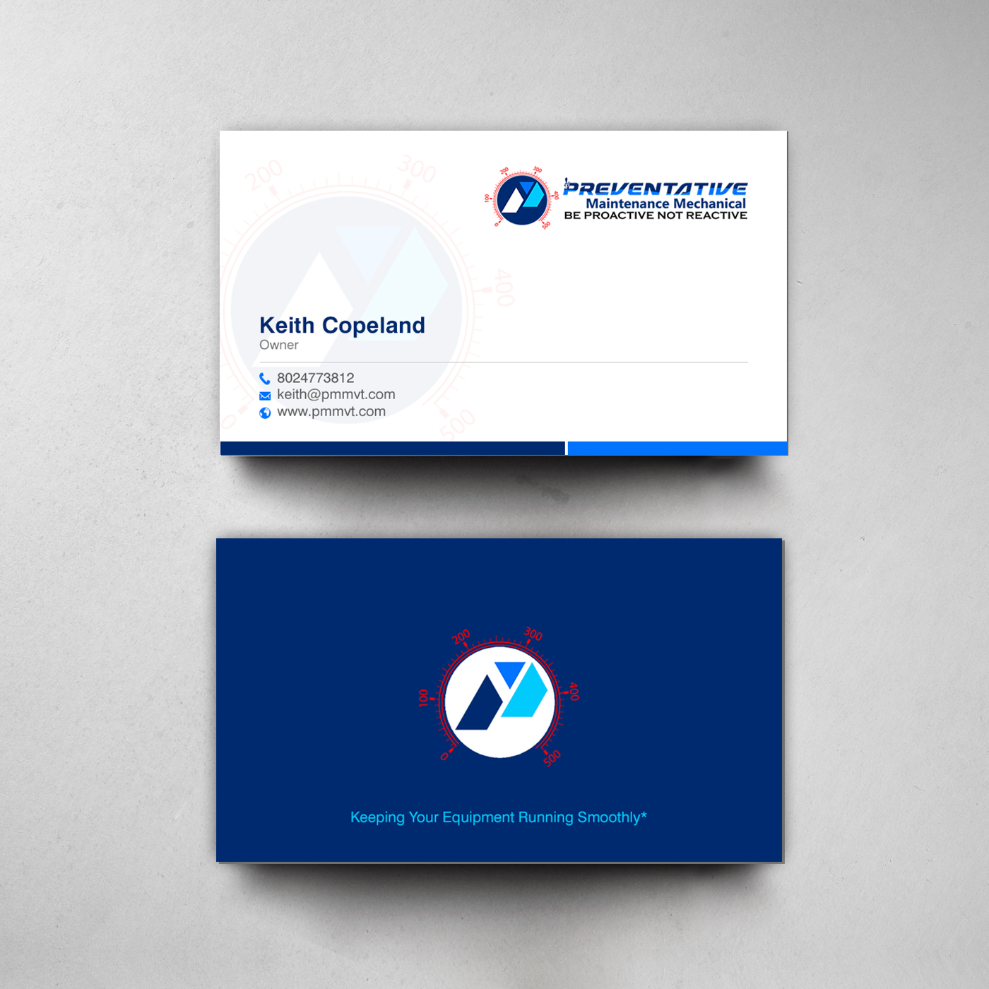 Business Card Design by chandrayaan.creative for Preventative maintinance mechanical | Design #36270314