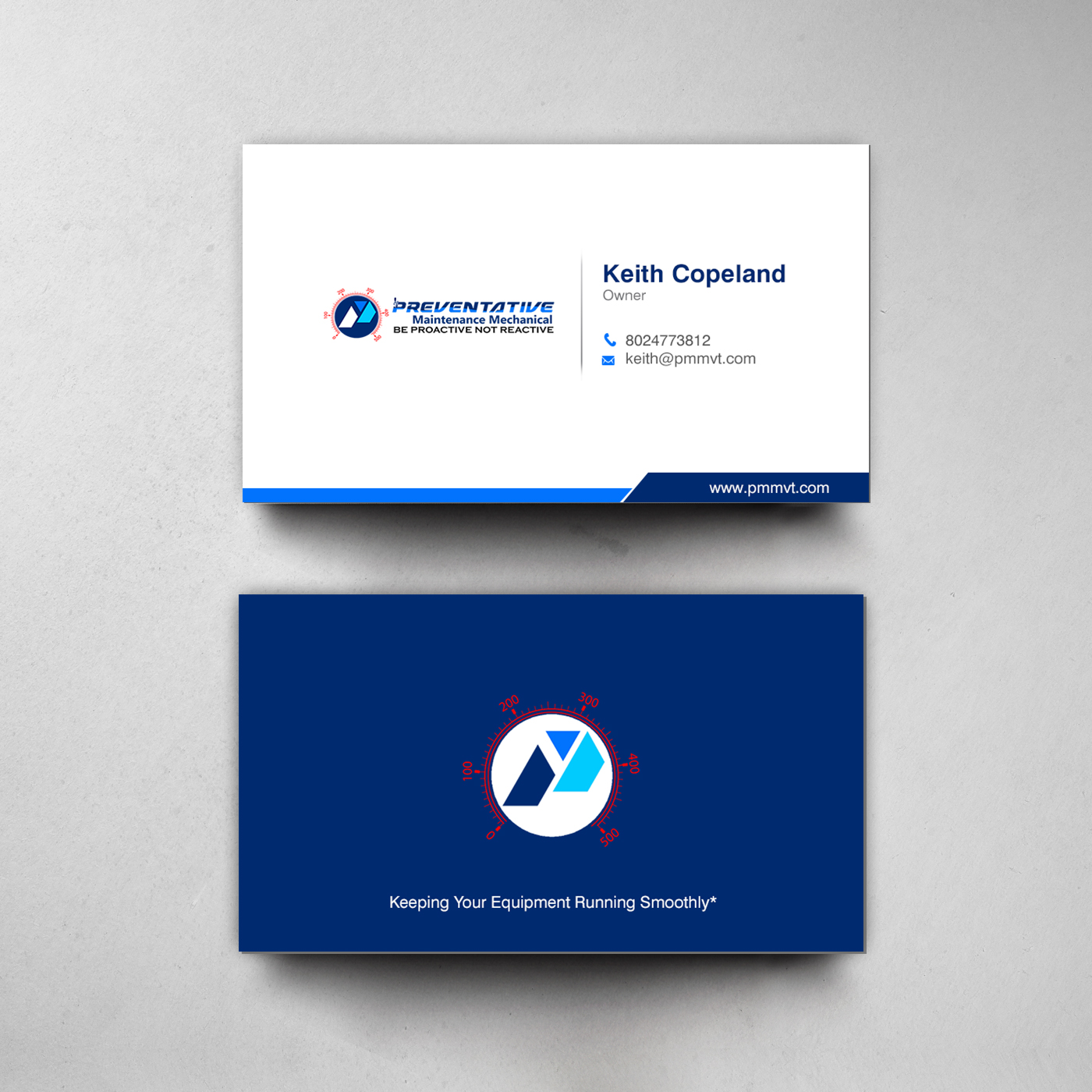 Business Card Design by chandrayaan.creative for Preventative maintinance mechanical | Design #36270322