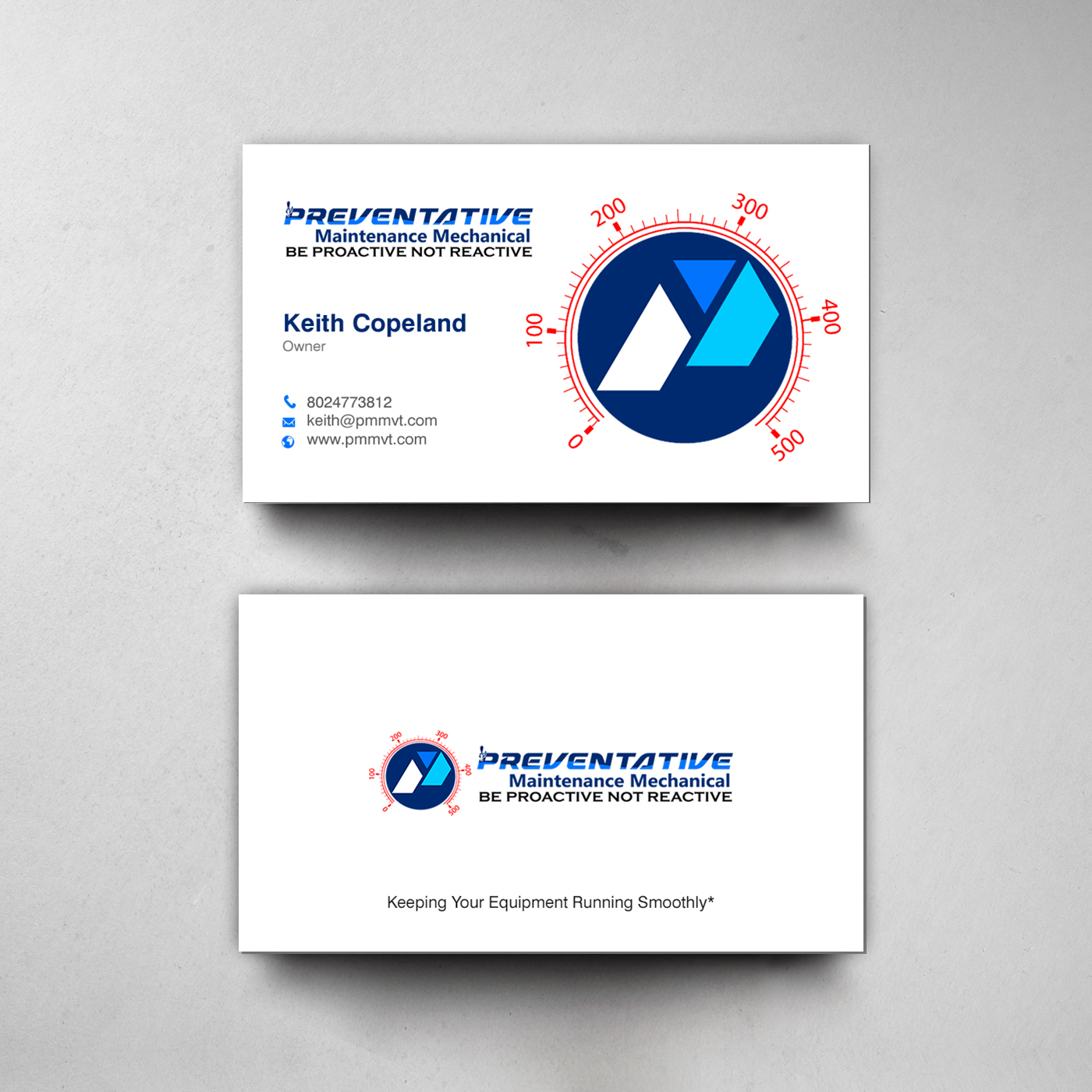 Business Card Design by chandrayaan.creative for Preventative maintinance mechanical | Design #36270326
