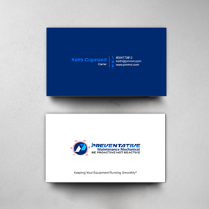 Design de Carte de Visite par chandrayaan.creative pour Preventative maintinance mechanical | Design : #36270332