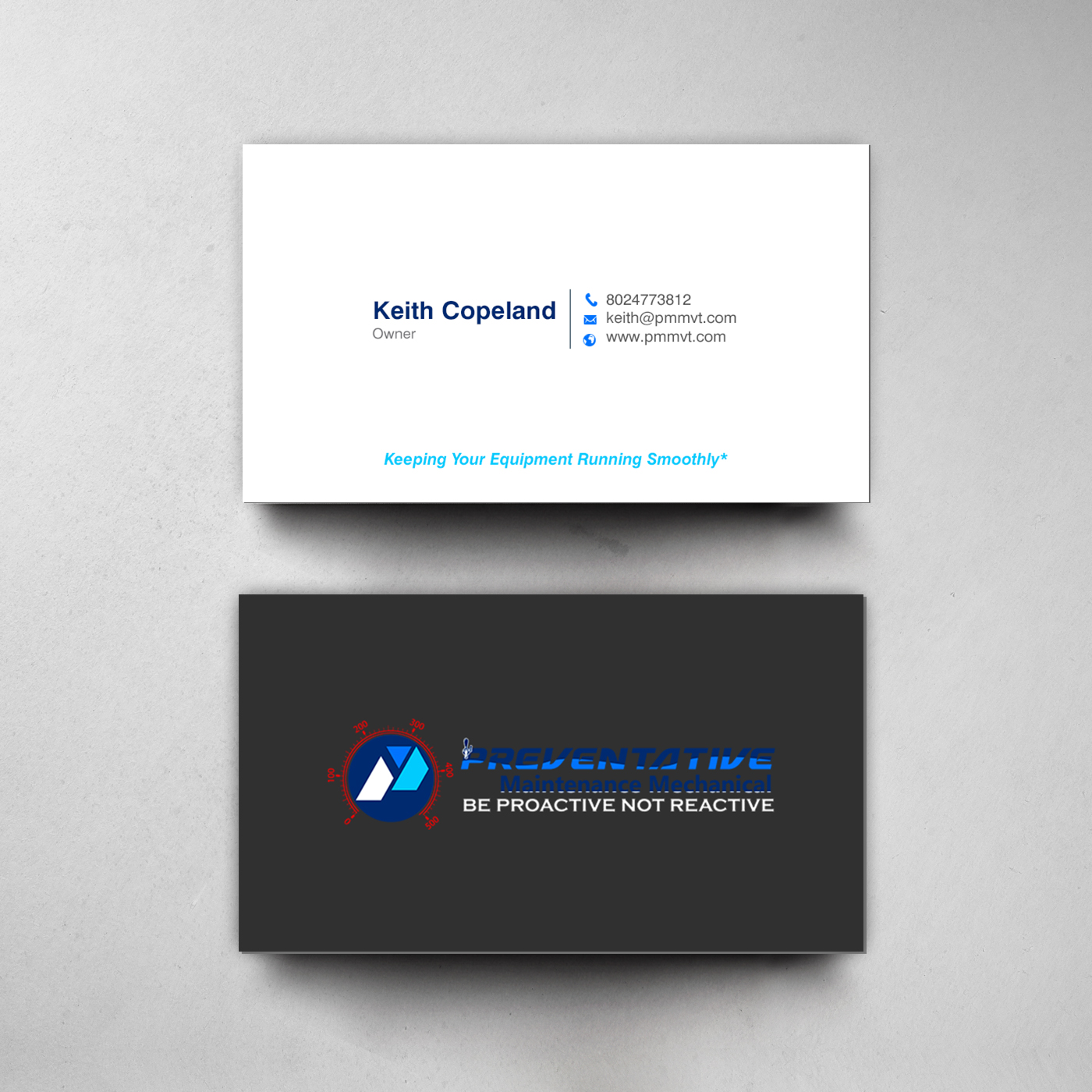 Diseño de Tarjeta de Presentación por chandrayaan.creative para Preventative maintinance mechanical | Diseño #36270333