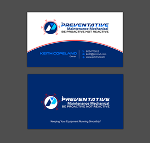 Design de Carte de Visite par chandrayaan.creative pour Preventative maintinance mechanical | Design : #36275714
