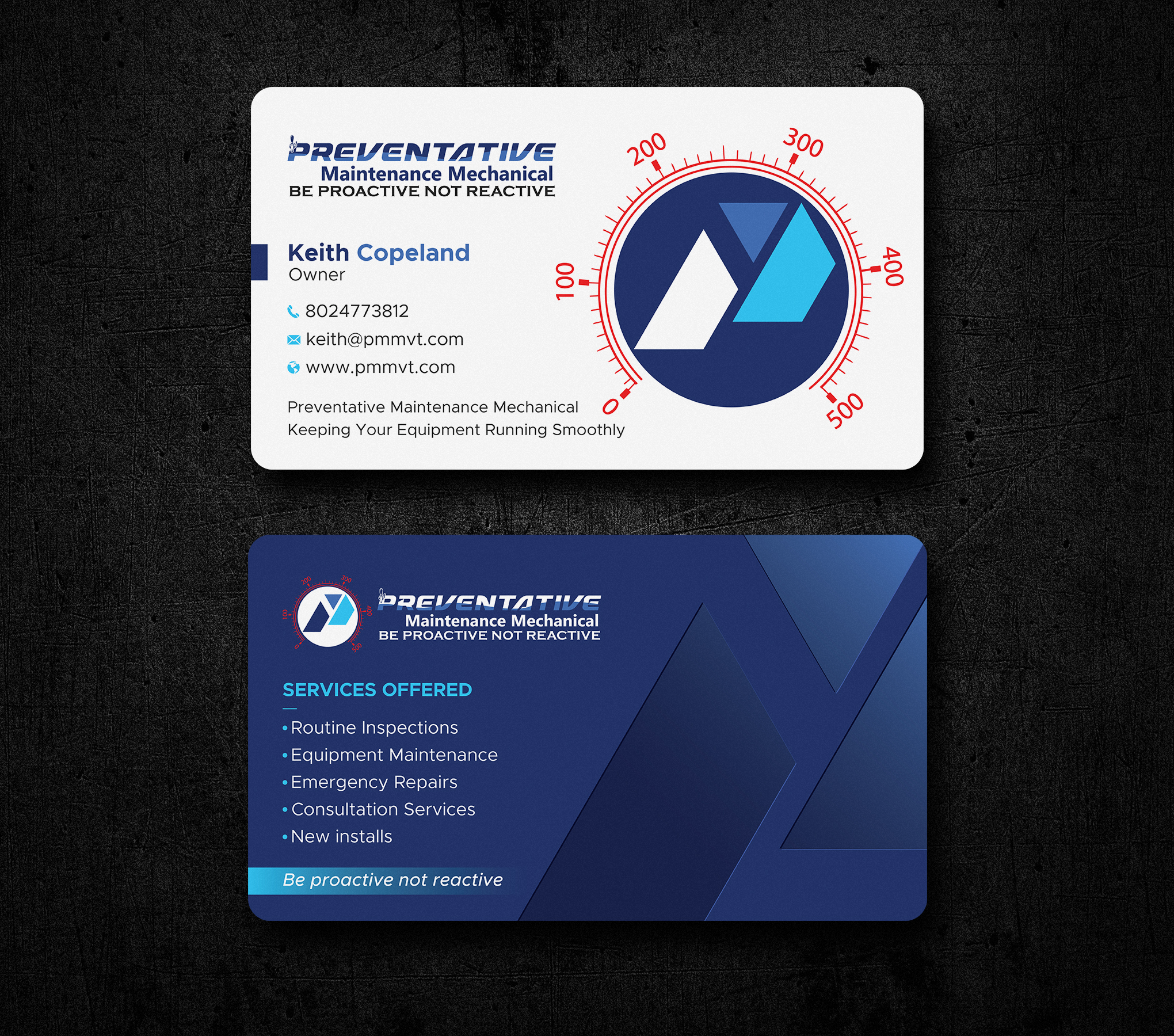 Business Card Design by Uttom 2 for Preventative maintinance mechanical | Design #36272076