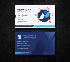 Diseño de Tarjeta de Presentación por Uttom 2 para Preventative maintinance mechanical | Diseño: #36272190