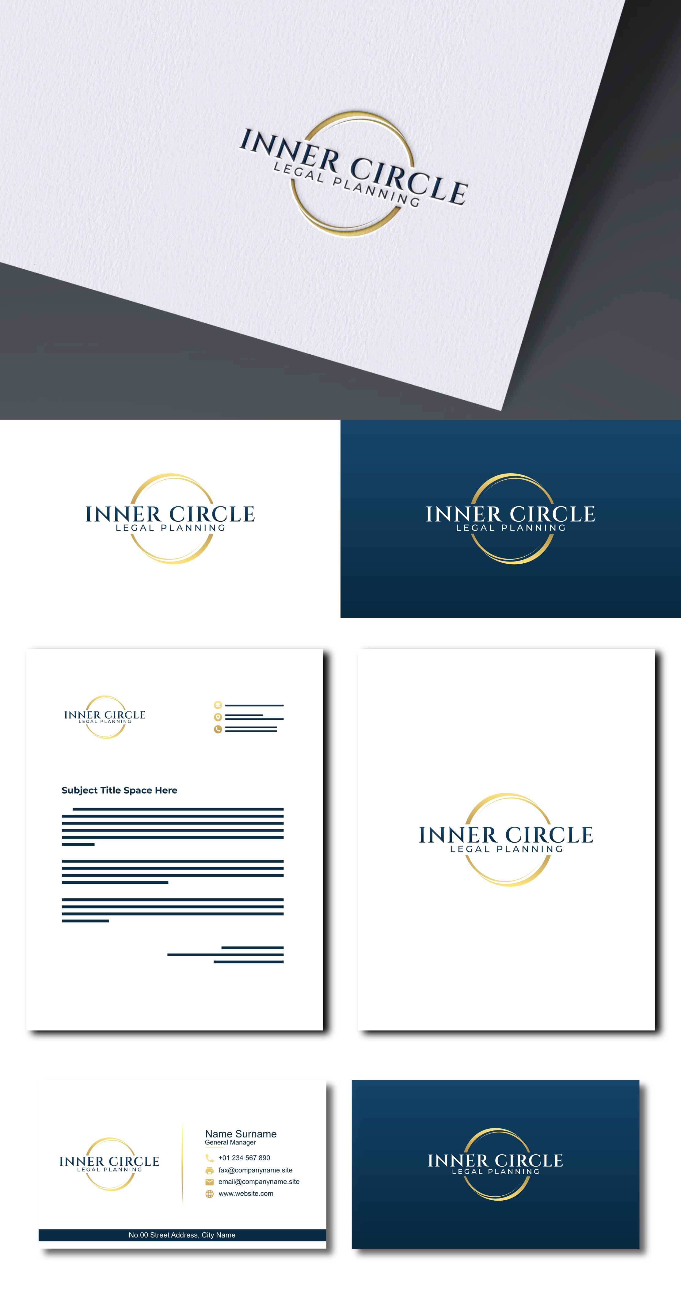 Logo Design by Abu Zaid Design for Inner Circle Legal Planning | Design #36287055