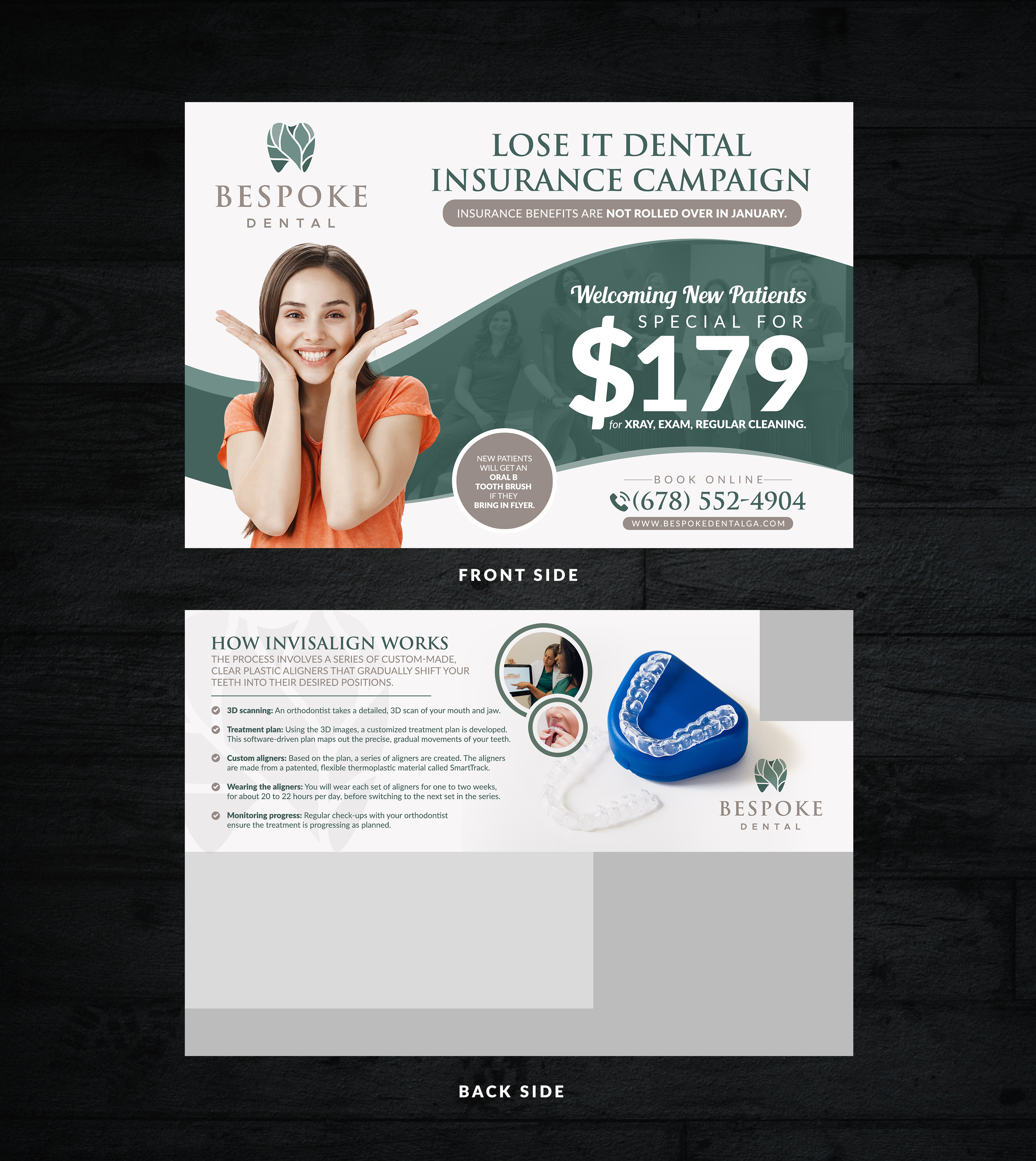 Flyer Design by Sun Moon Graphic Designer for Bespoke Dental | Design #36282612