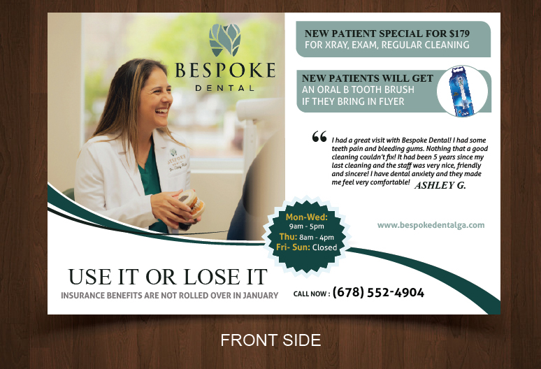 Flyer Design by nyky for Bespoke Dental | Design #36283608