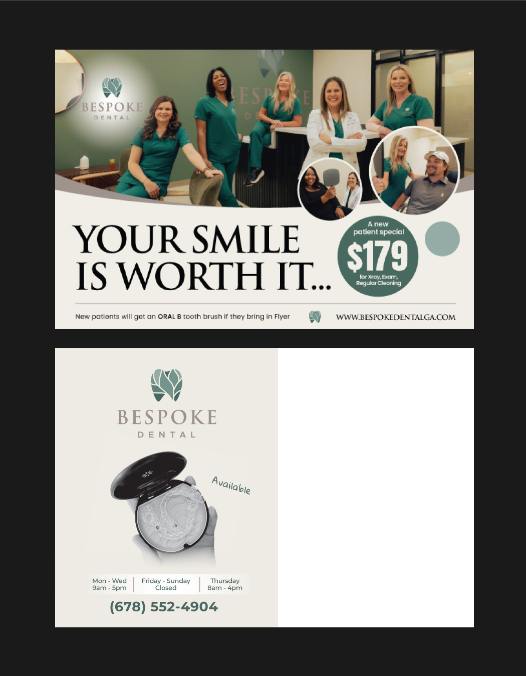 Flyer-Design von JK18 für Bespoke Dental | Design #36285212