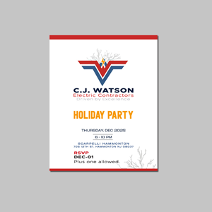 Invitation Design by jobayor73 for CJ Watson Electrical Contractor | Design: #36295851