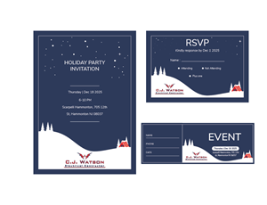 Invitation Design by Ngoeg for CJ Watson Electrical Contractor | Design: #36321375