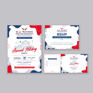 Invitation Design by joneerror for CJ Watson Electrical Contractor | Design #36317410