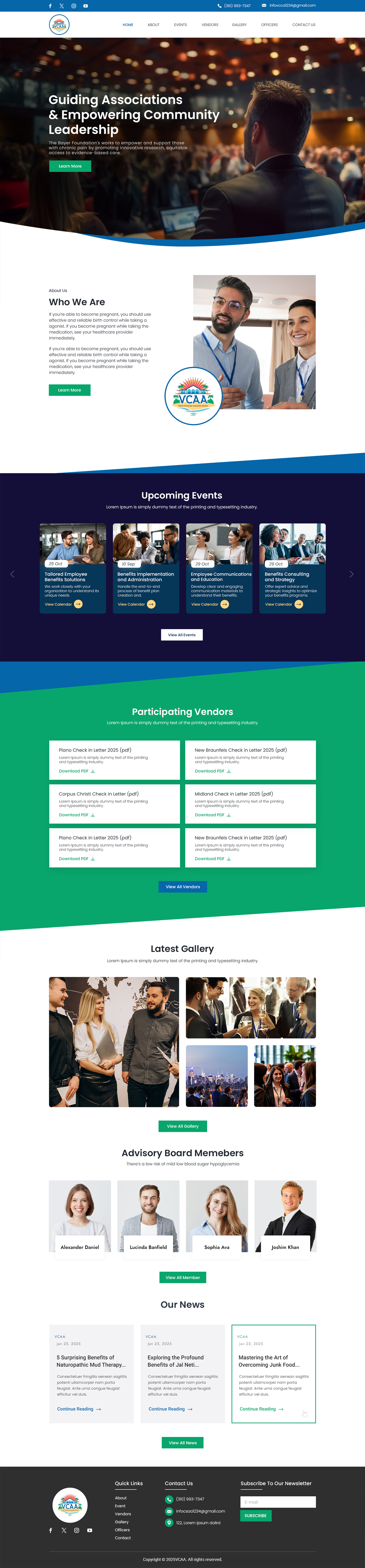 Web Design by Anup Innovations for Volusia Community Association Advisors  | Design #36289883