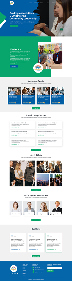Web-Design von Anup Innovations für Volusia Community Association Advisors  | Design: #36289884
