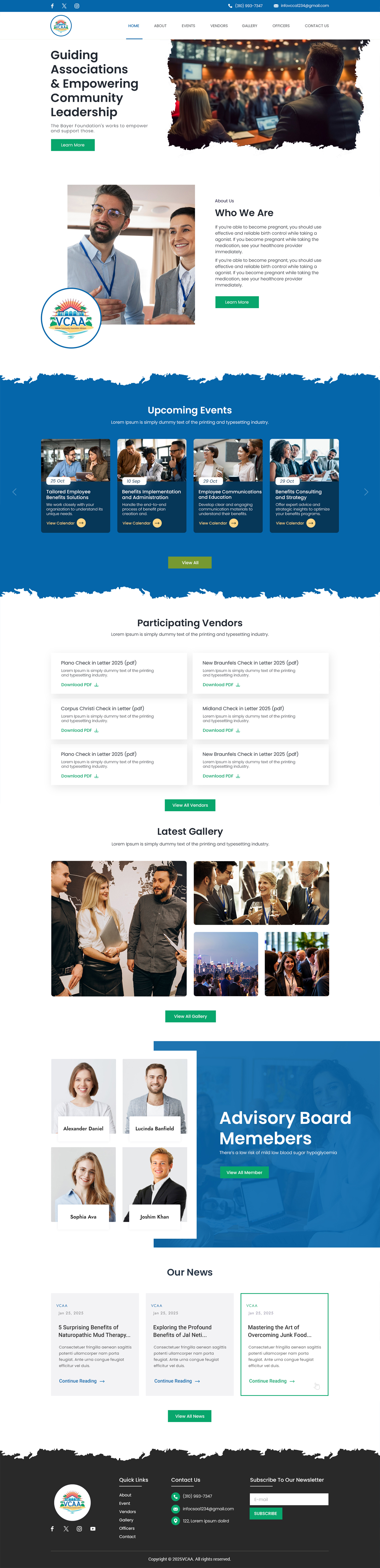 Web Design by Anup Innovations for Volusia Community Association Advisors  | Design #36289886