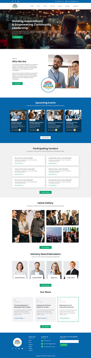 Web-Design von Anup Innovations für Volusia Community Association Advisors  | Design: #36289887