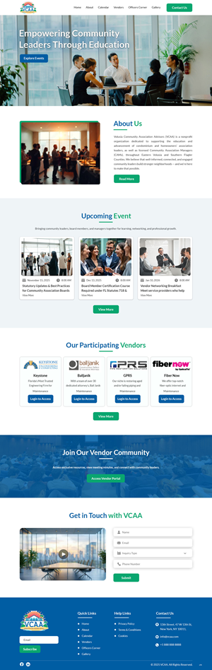 Web-Design von pb für Volusia Community Association Advisors  | Design: #36292327
