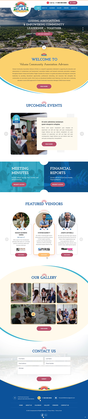 Web-Design von pb für Volusia Community Association Advisors  | Design: #36292328
