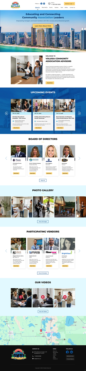 Web-Design von pb für Volusia Community Association Advisors  | Design: #36292329