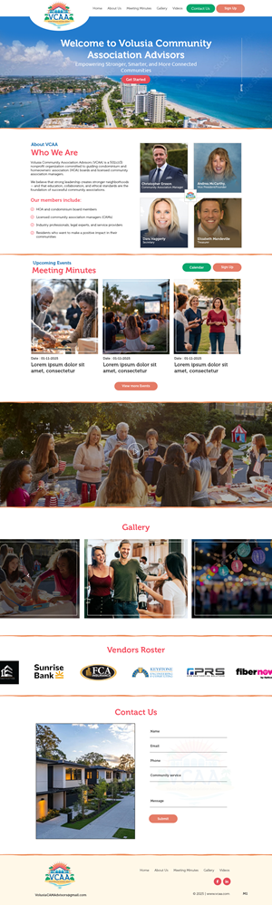 Web-Design von pb für Volusia Community Association Advisors  | Design: #36292334
