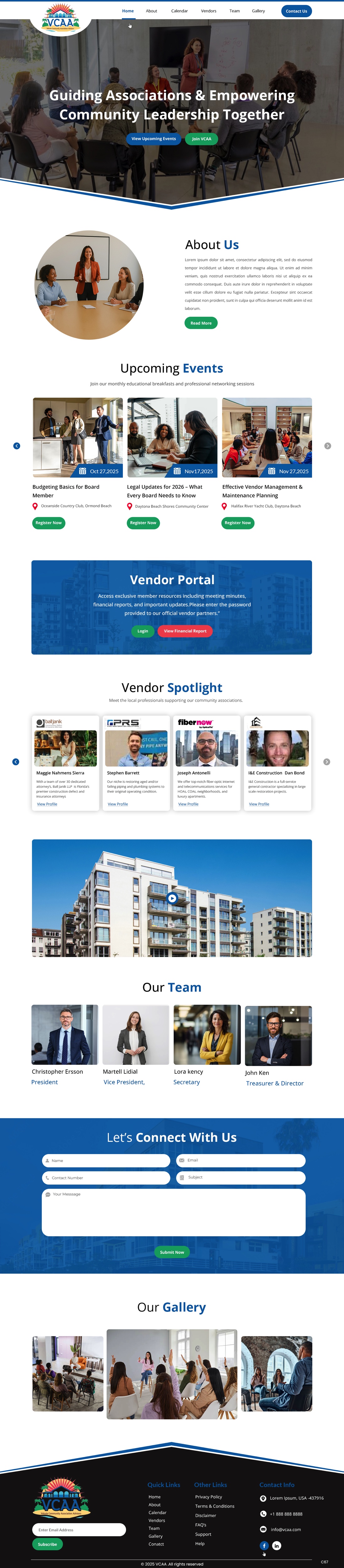 Web-Design von pb für Volusia Community Association Advisors  | Design: #36292335