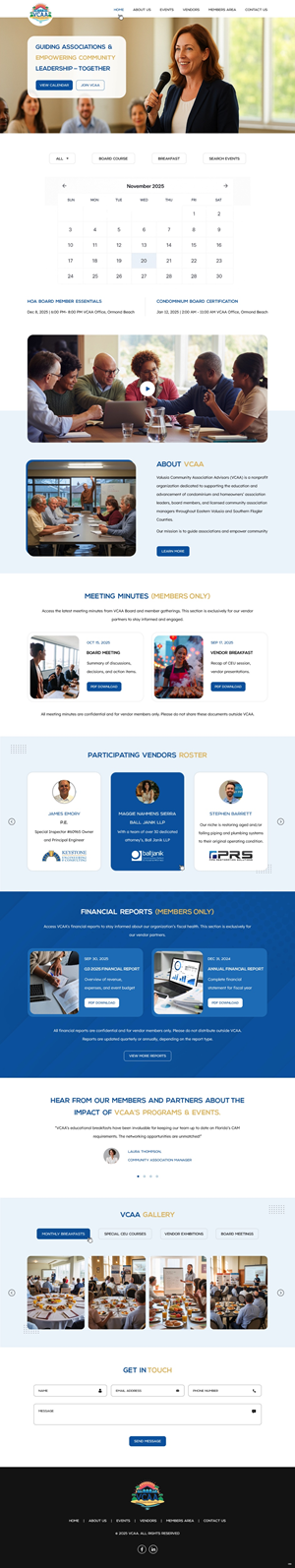 Web-Design von pb für Volusia Community Association Advisors  | Design: #36292337