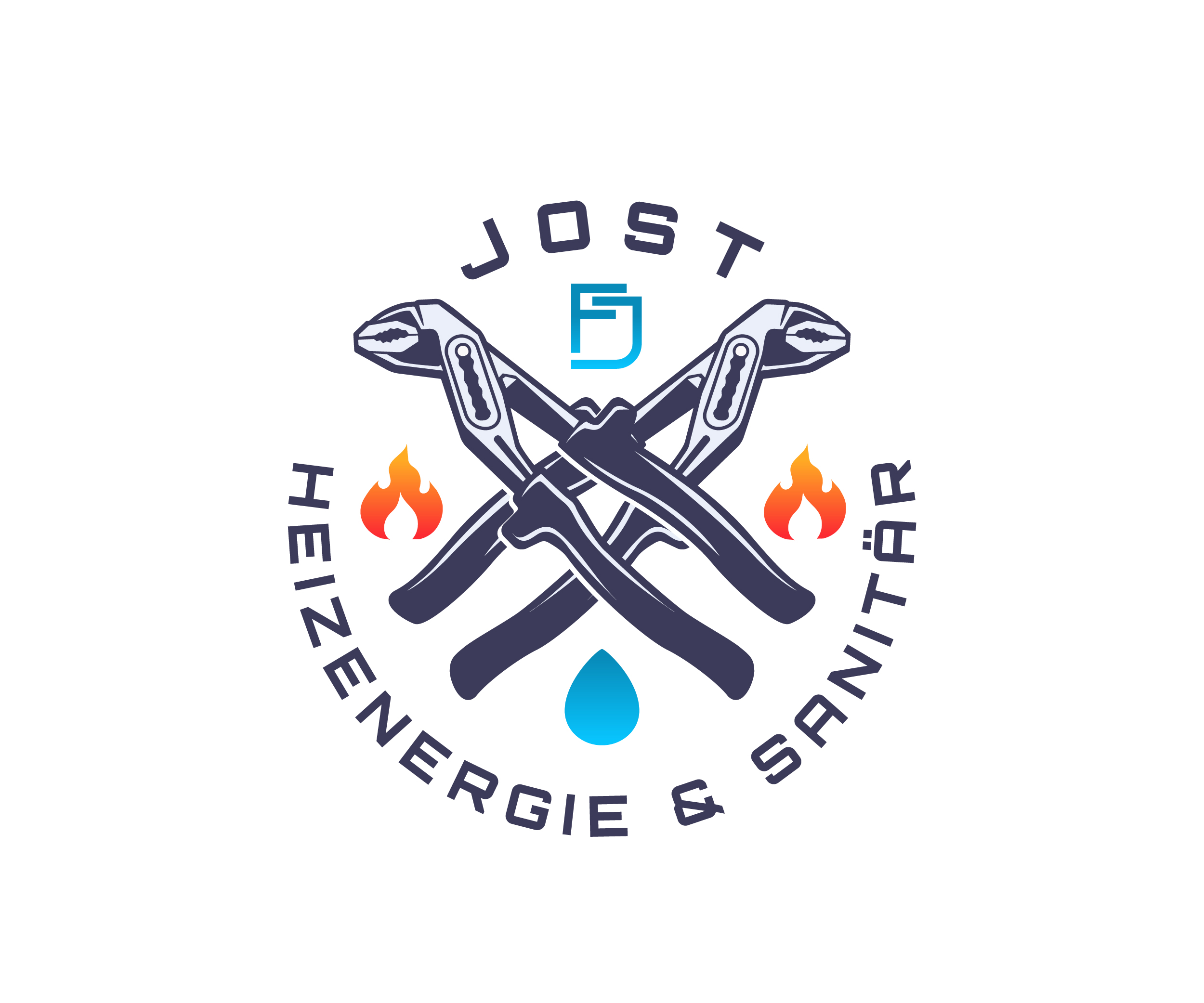 Logo Design by James J. for FJ  Heizenergie und Sanitäre Anlagen  | Design #36339845