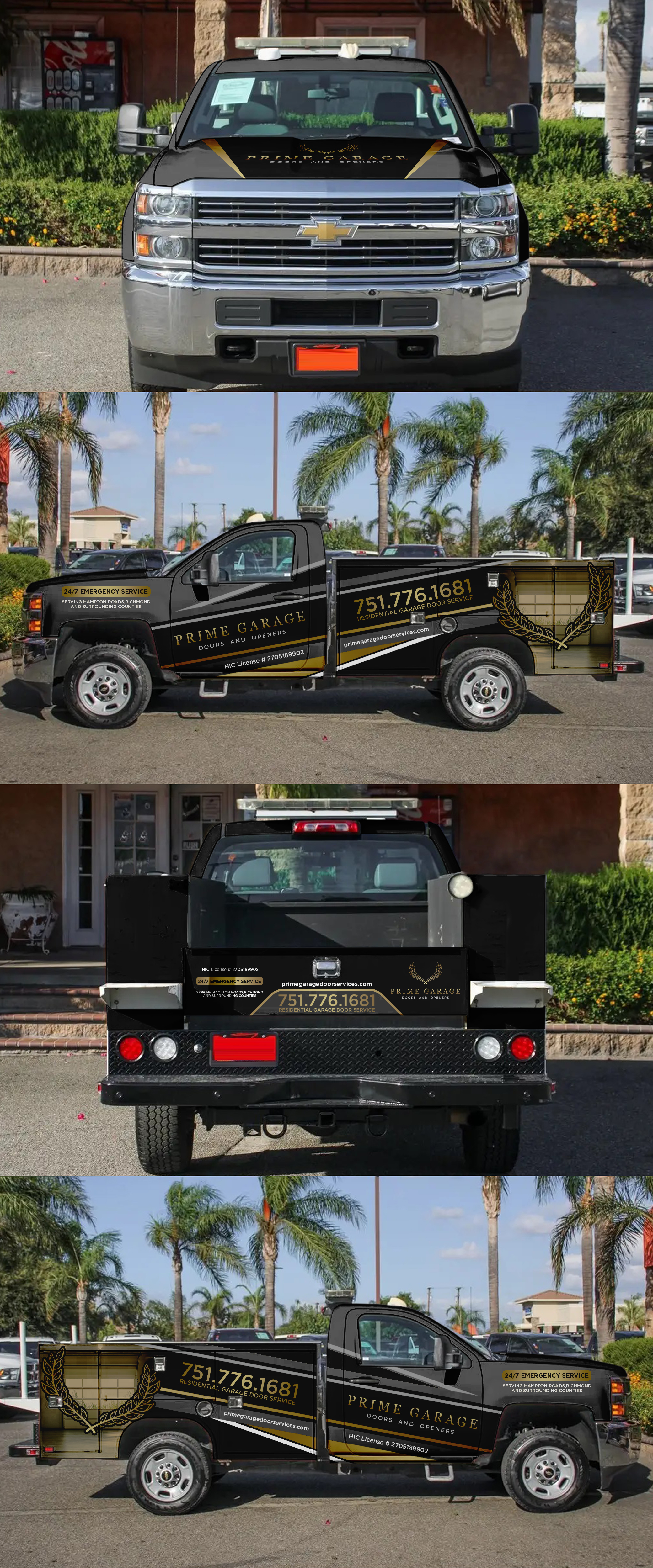 Diseño de Rotulación de Vehículo por ANGGI MAULANA PRAKOSO para Prime Garage Doors and Openers | Diseño #36290565