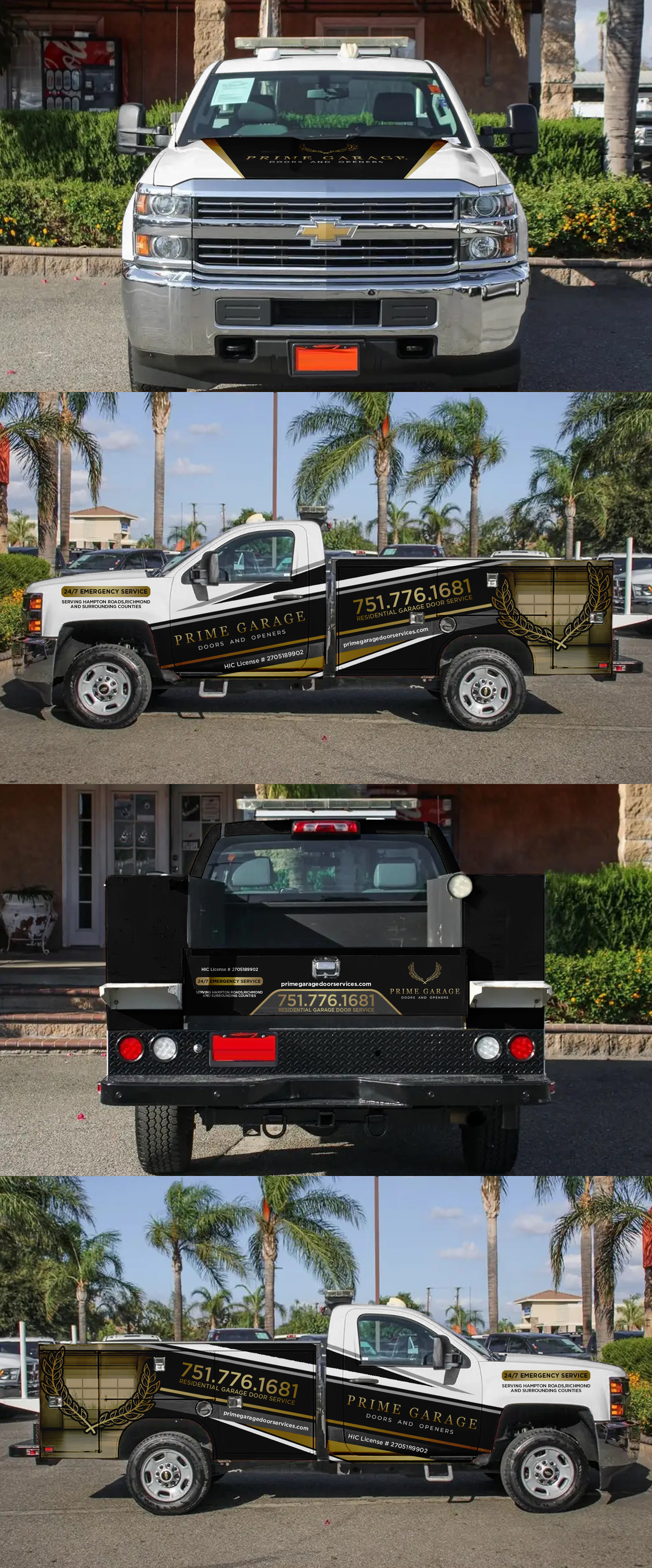 Diseño de Rotulación de Vehículo por ANGGI MAULANA PRAKOSO para Prime Garage Doors and Openers | Diseño #36290587